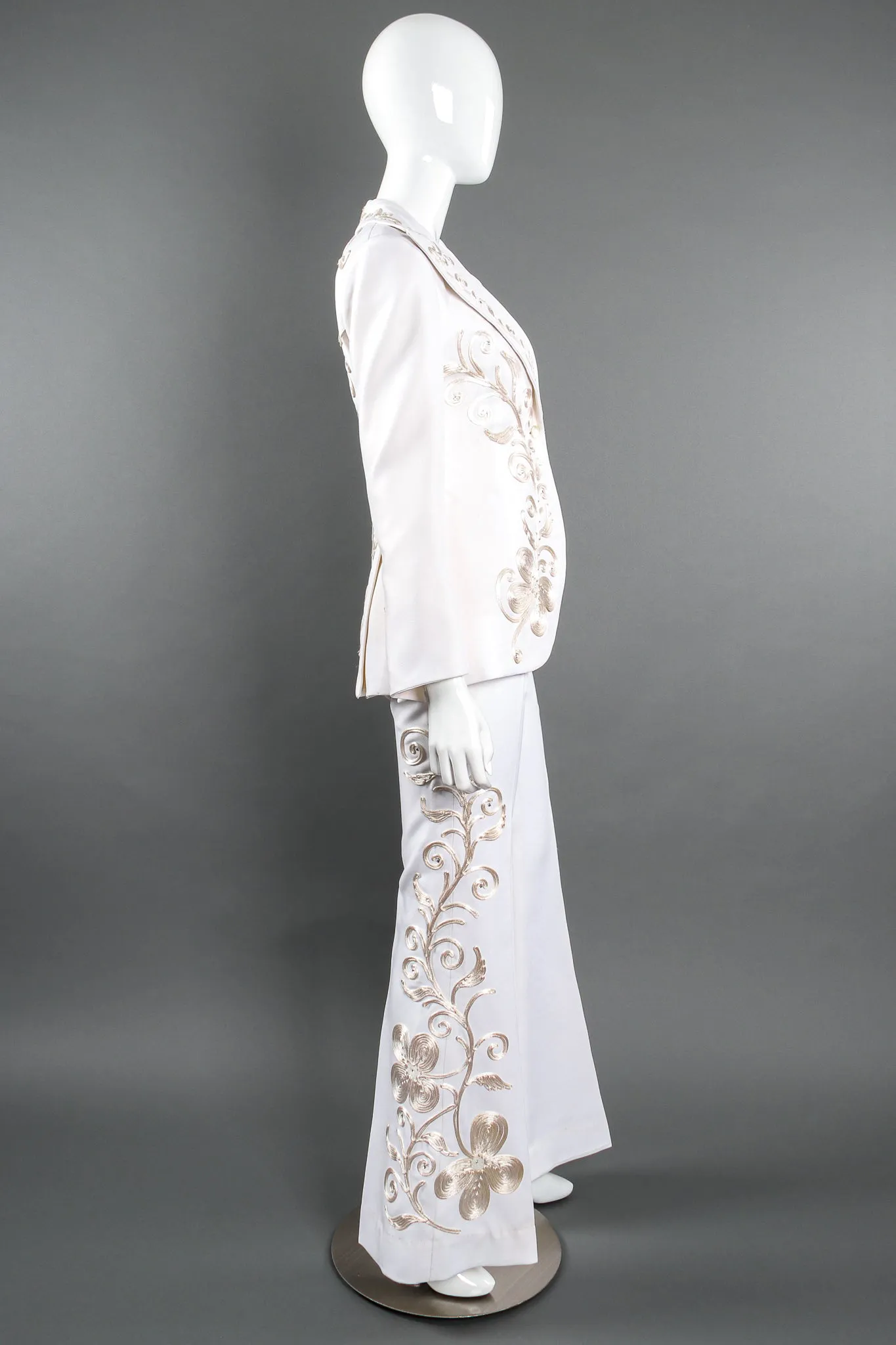Cord Embroidered 3-Piece Suit