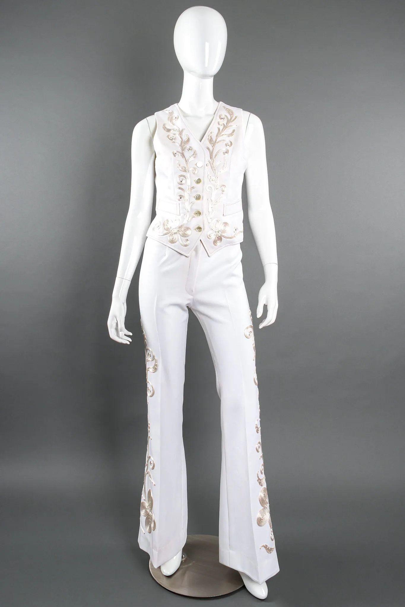 Cord Embroidered 3-Piece Suit