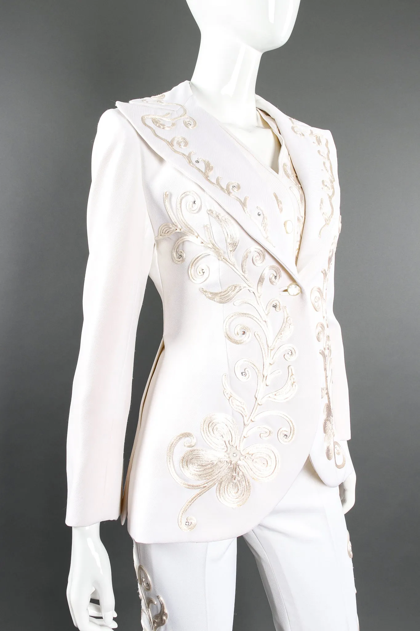 Cord Embroidered 3-Piece Suit