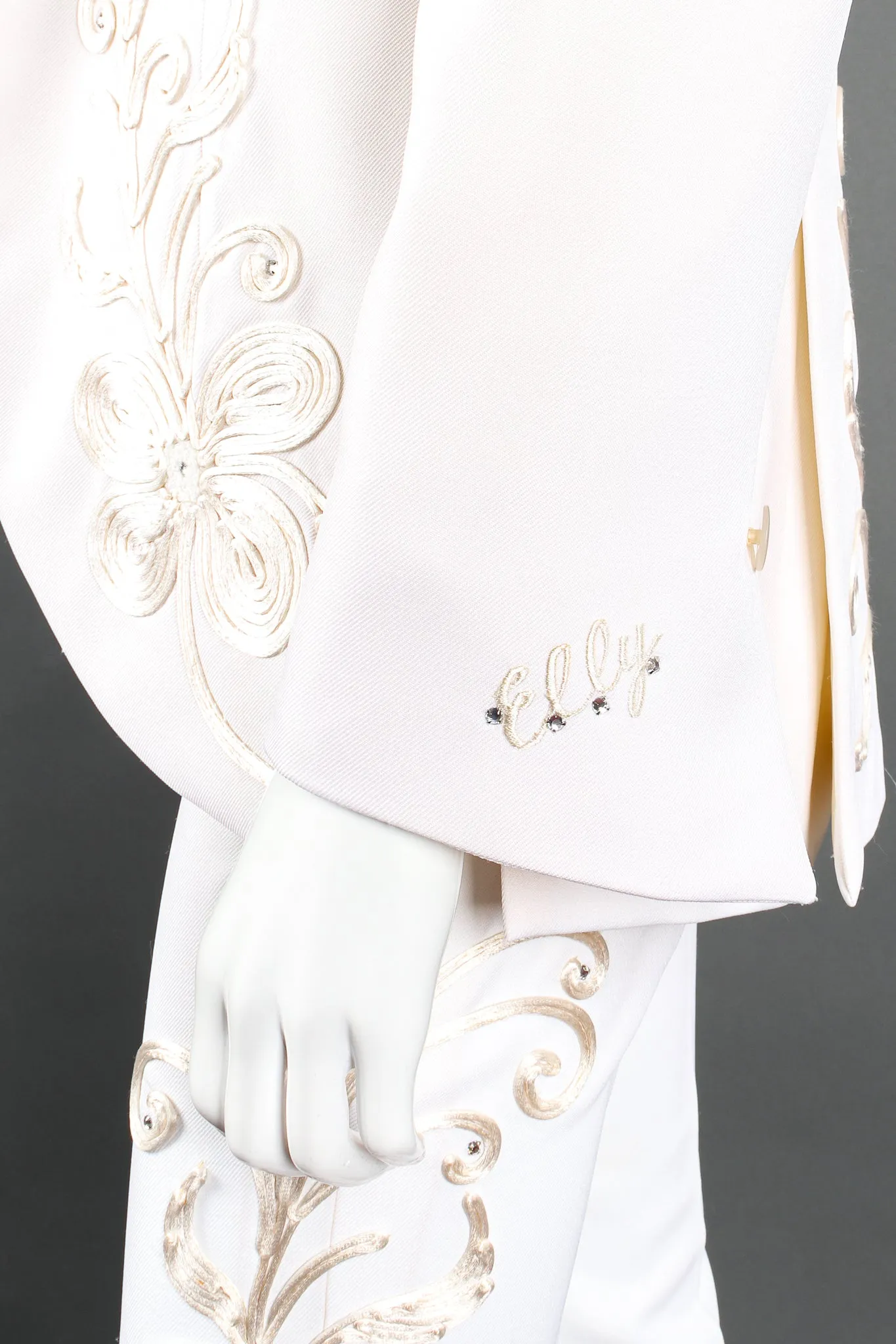 Cord Embroidered 3-Piece Suit
