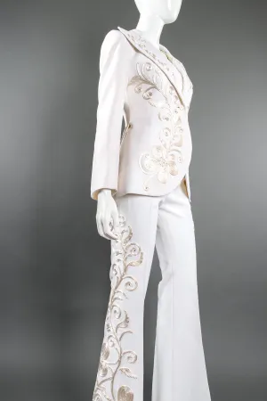 Cord Embroidered 3-Piece Suit