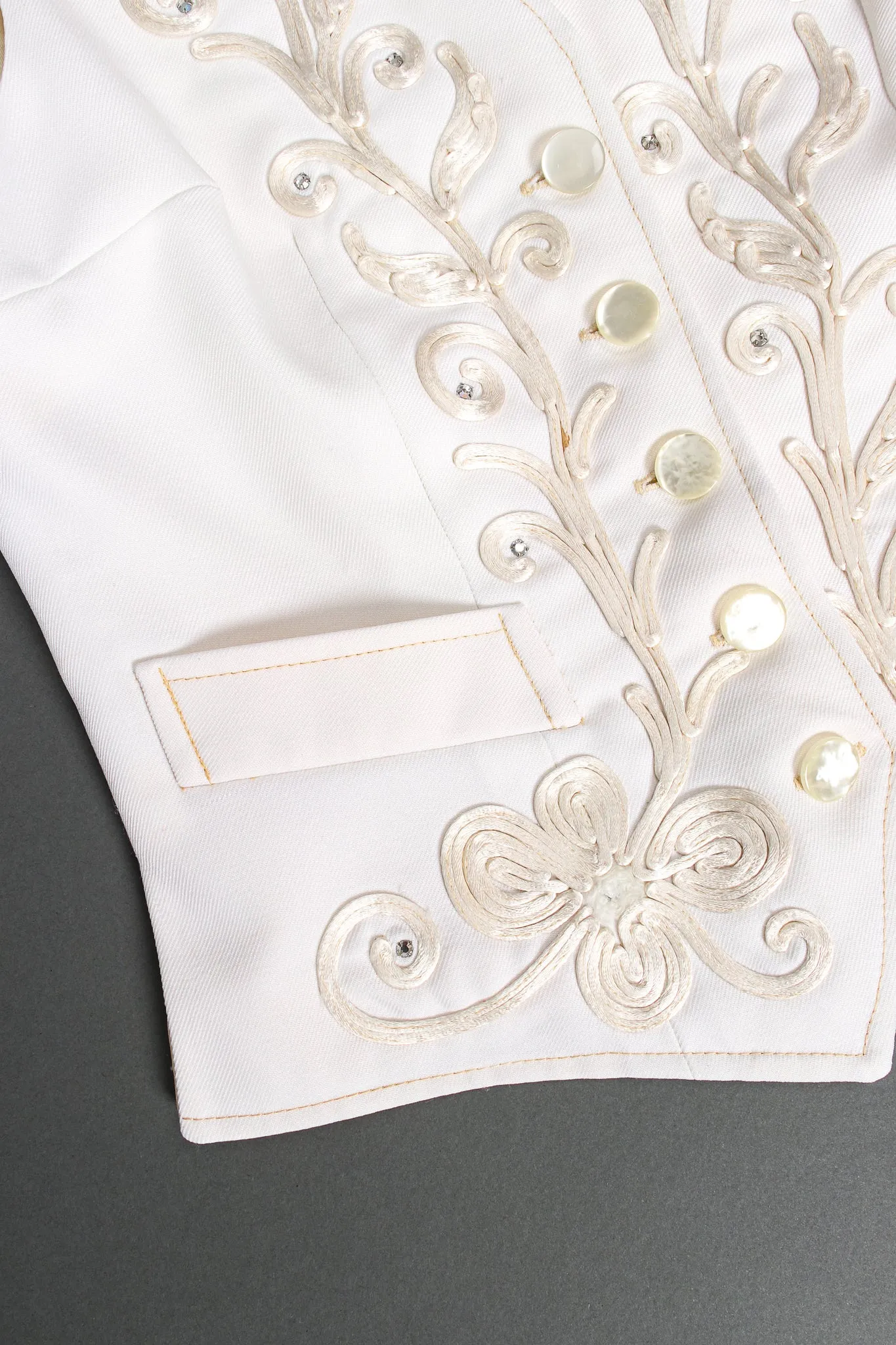 Cord Embroidered 3-Piece Suit