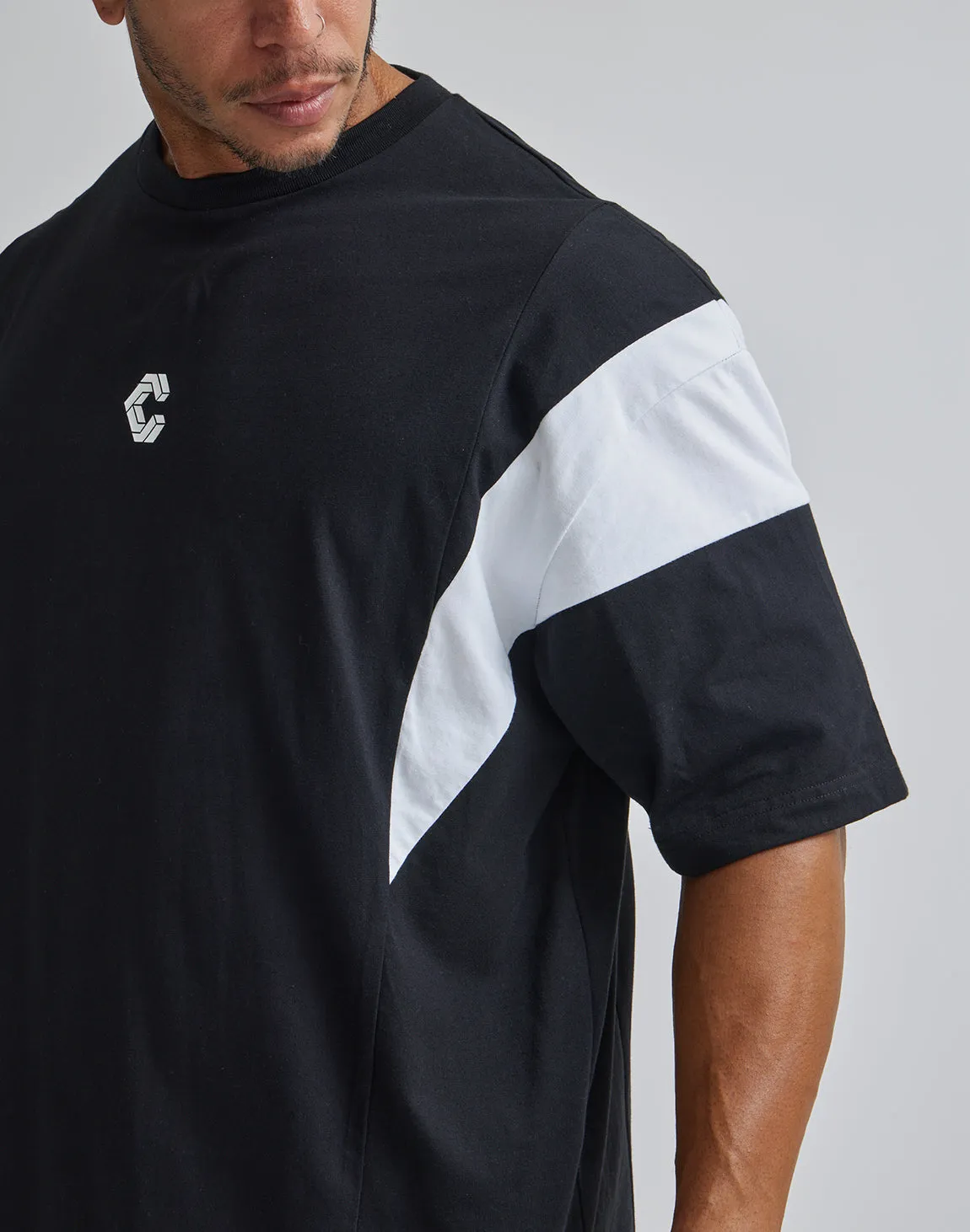 CRONOS BACK LOGO OVERSIZE T-SHIRTS【G.BLUE】