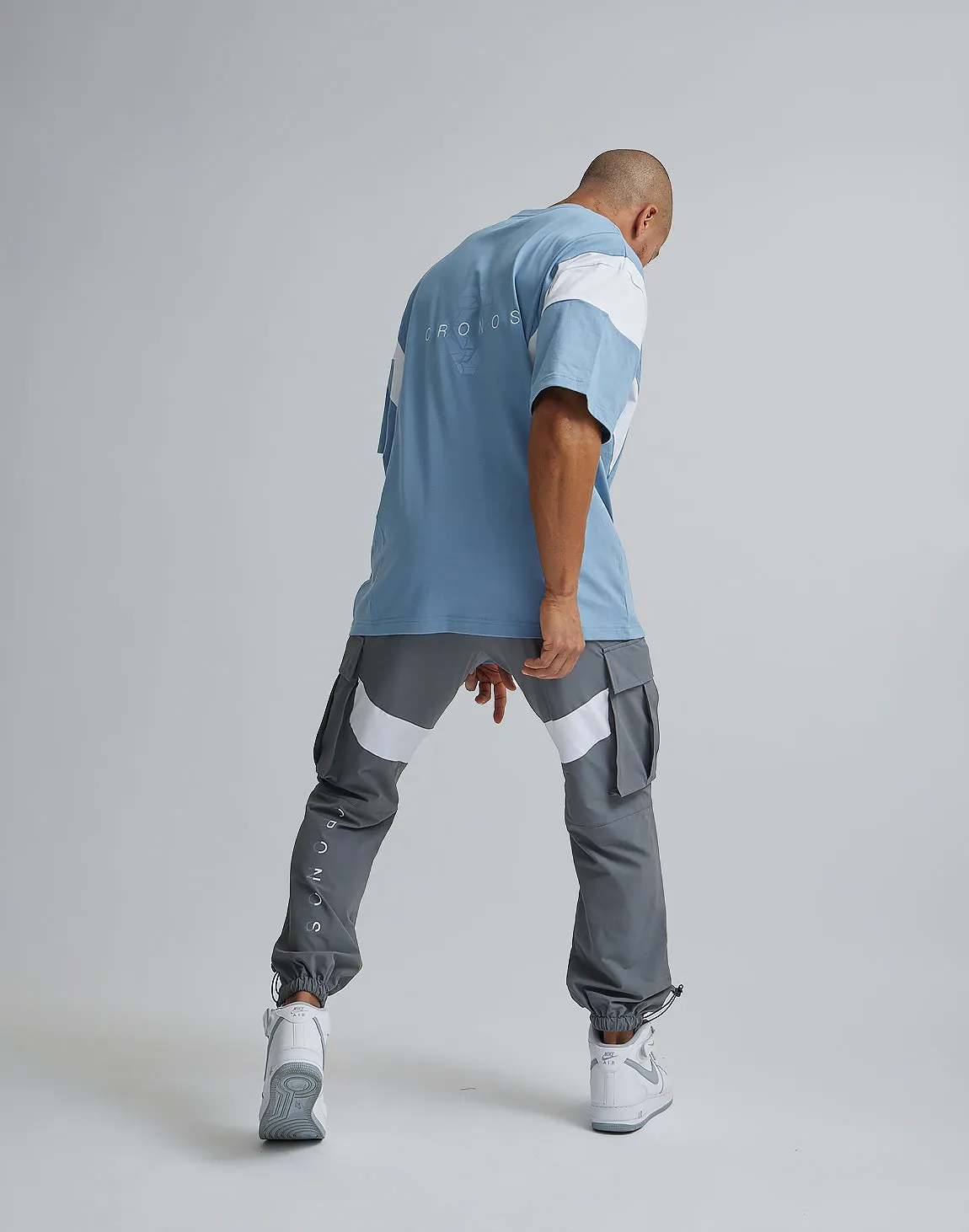 CRONOS BACK LOGO OVERSIZE T-SHIRTS【G.BLUE】