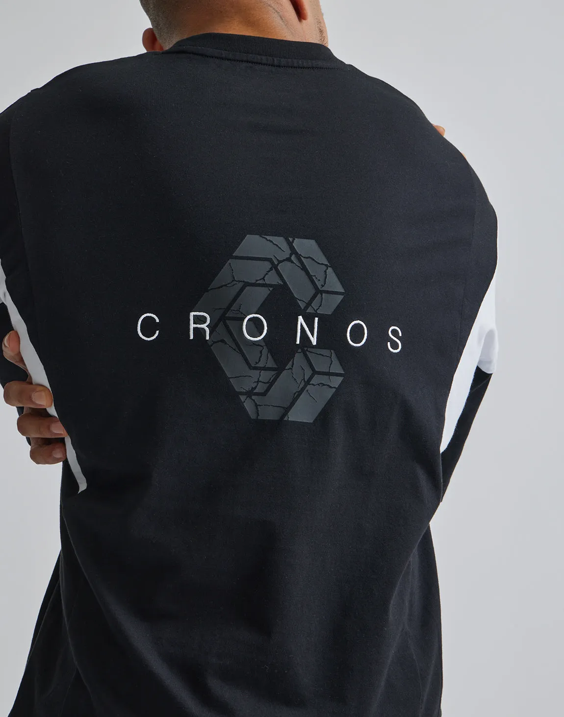 CRONOS BACK LOGO OVERSIZE T-SHIRTS【G.BLUE】