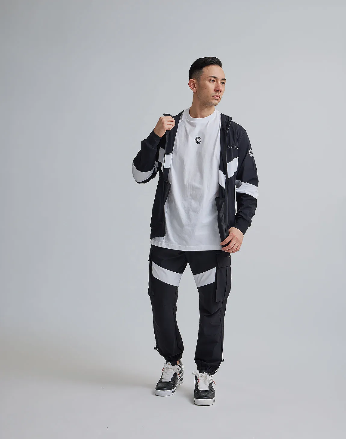 CRONOS BACK LOGO OVERSIZE T-SHIRTS【WHITE】