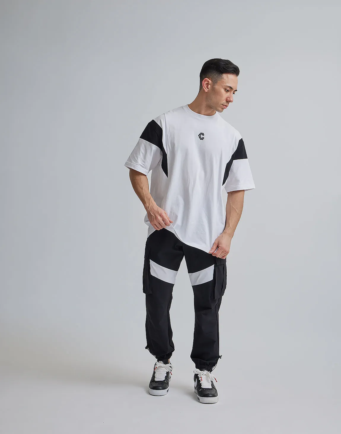 CRONOS BACK LOGO OVERSIZE T-SHIRTS【WHITE】