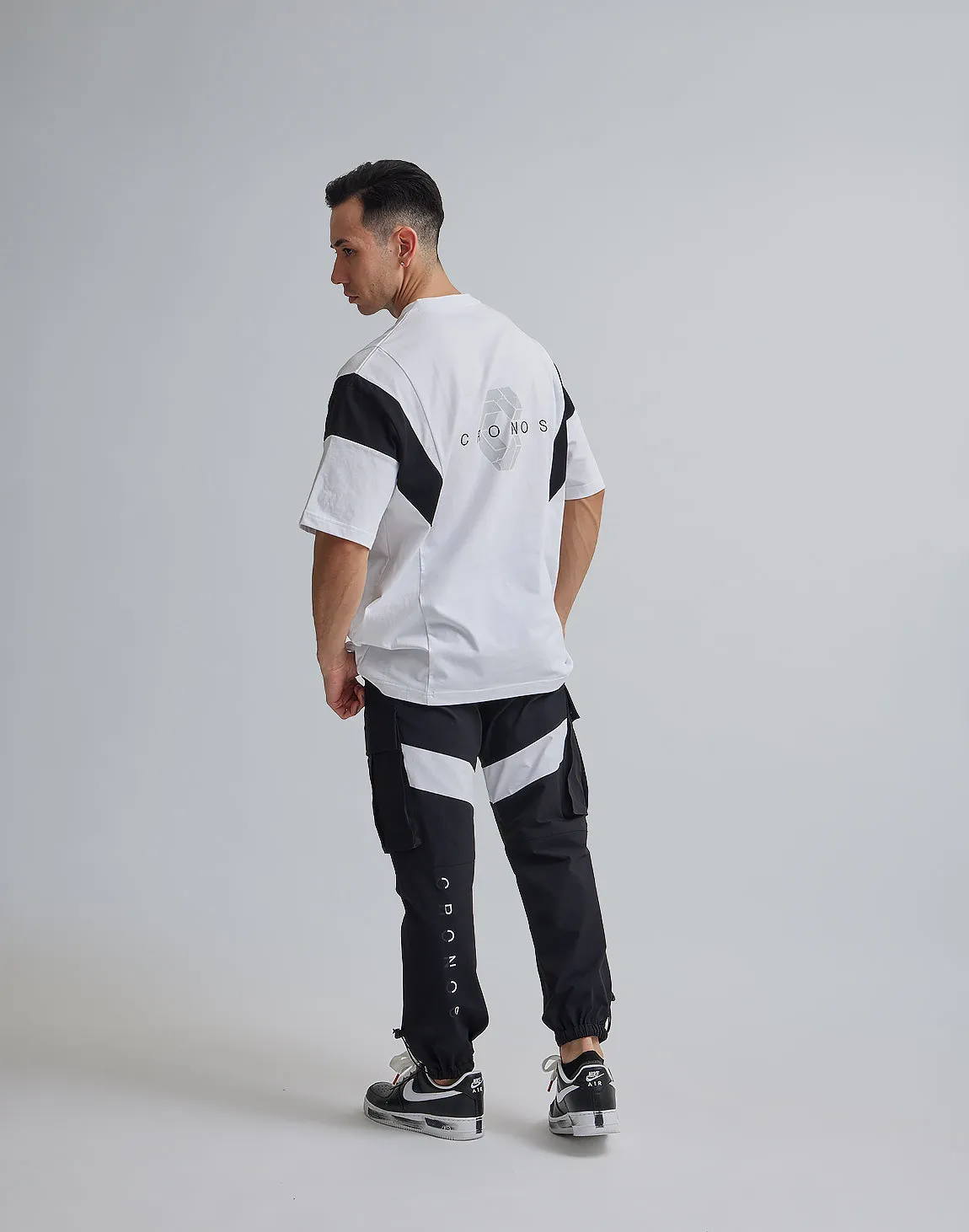 CRONOS BACK LOGO OVERSIZE T-SHIRTS【WHITE】