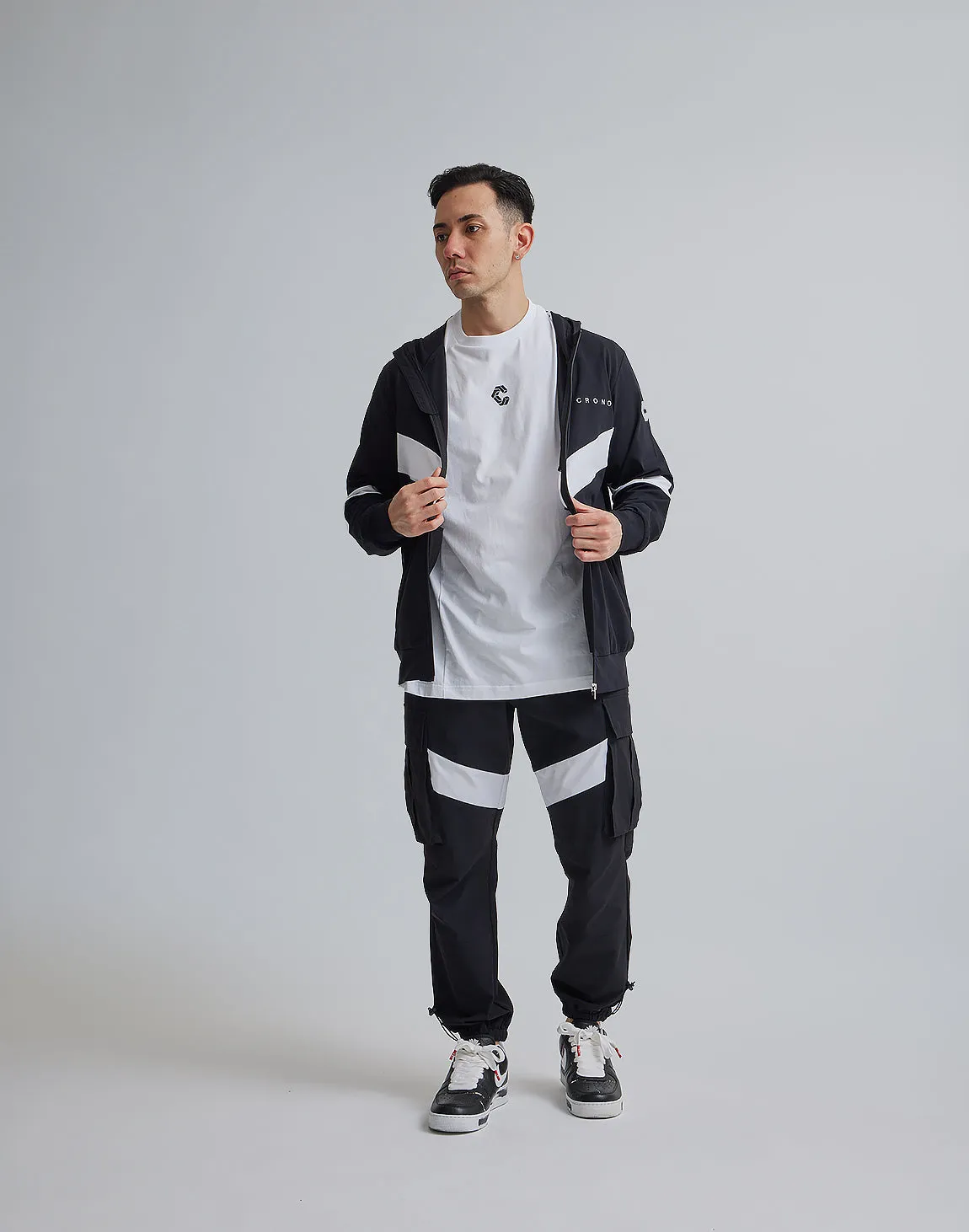 CRONOS BACK LOGO OVERSIZE T-SHIRTS【WHITE】