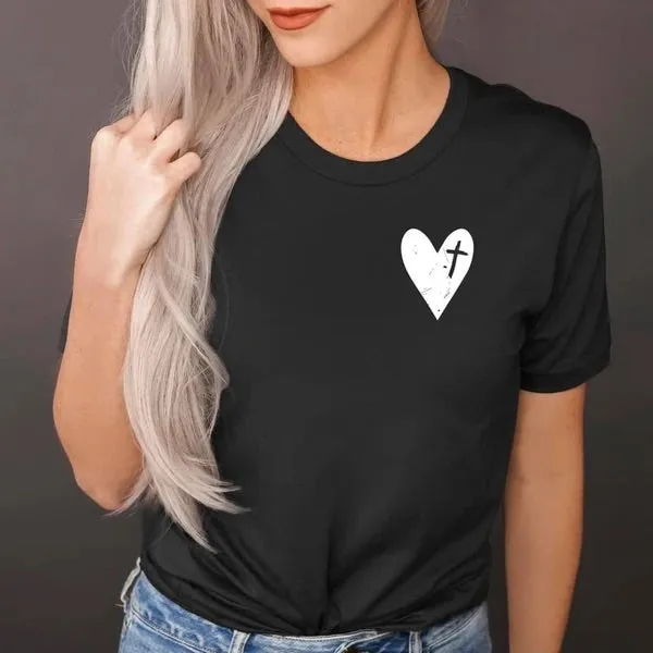 Cross & Heart Pocket