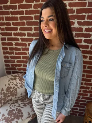 Denim Button Up