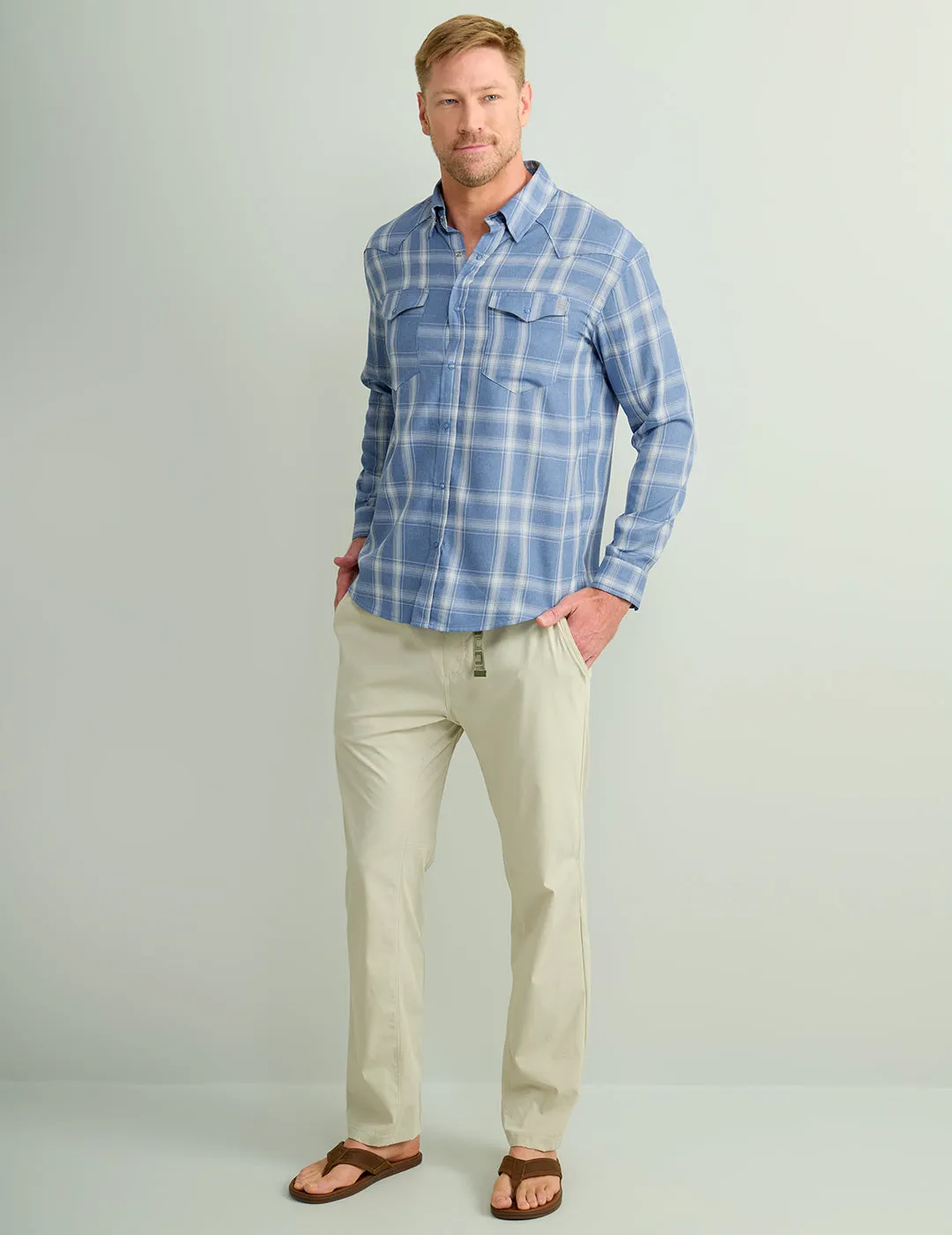 Diamond Back Plaid Button-Down