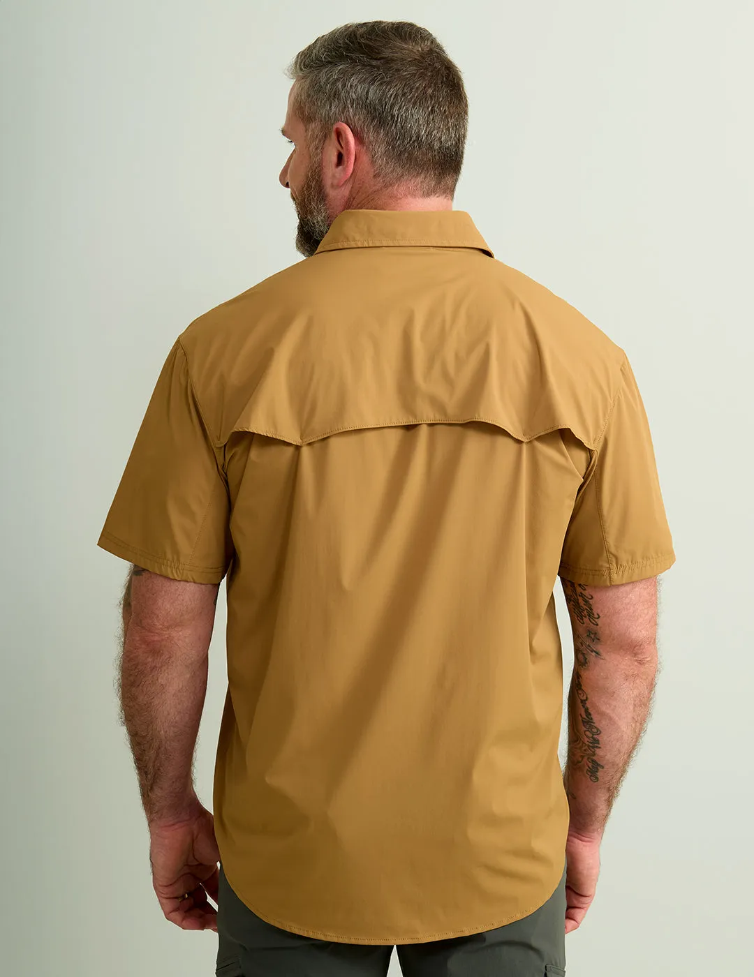 Diamond Back Short Sleeve Button-Down