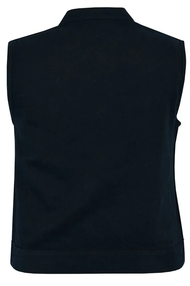 DM Women's Advance Black Construction Denim Vest