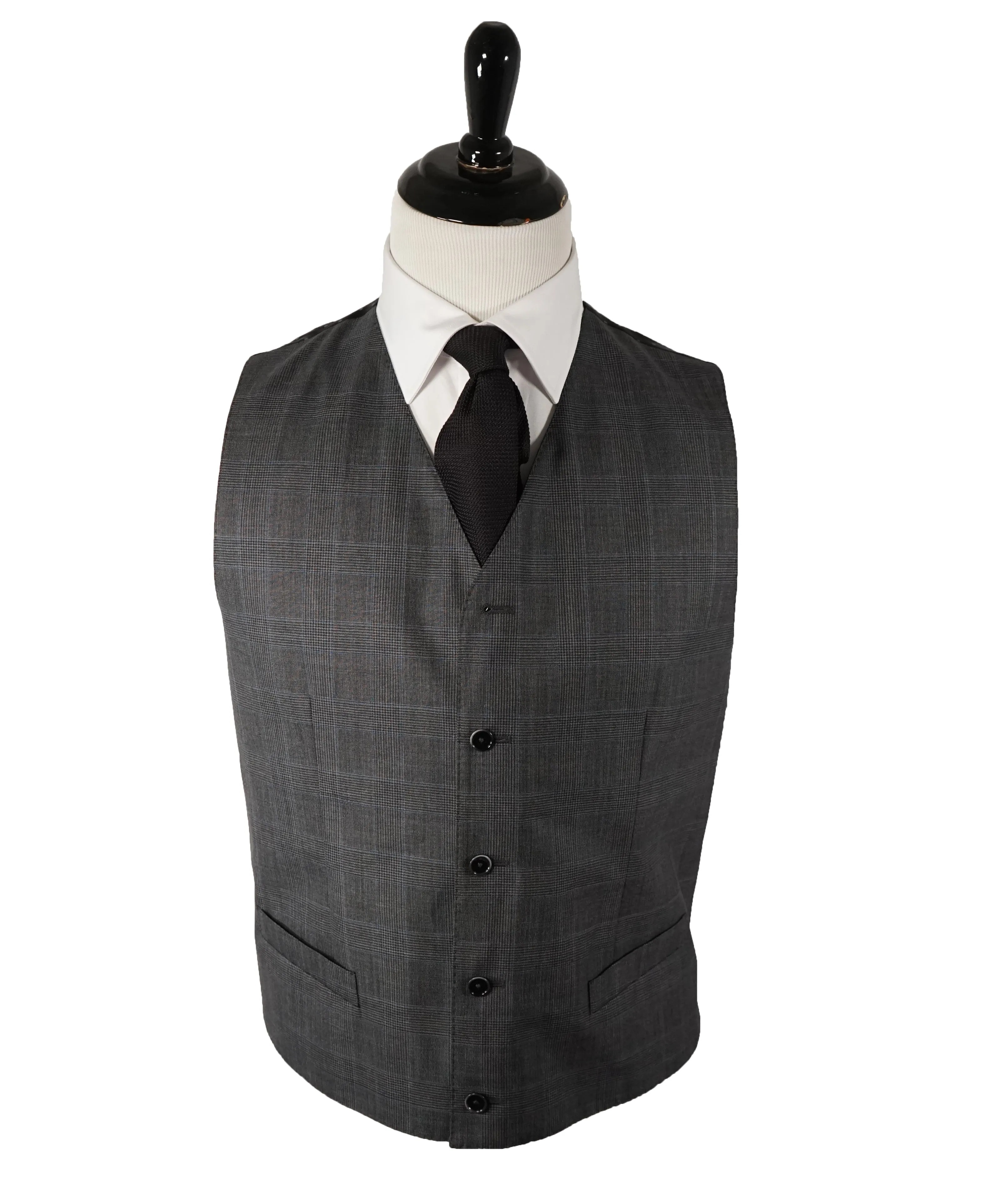 DOLCE & GABBANA - “SICILIA” Prince of Wales Blue Check Double-Breasted Suit - 40R