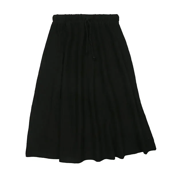 Drawstring black skirt by Luna Mae