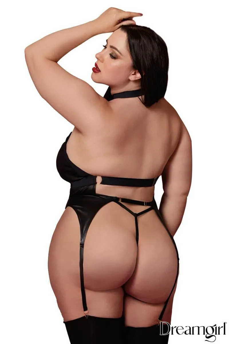 Dreamgirl Zipper Garter Slip