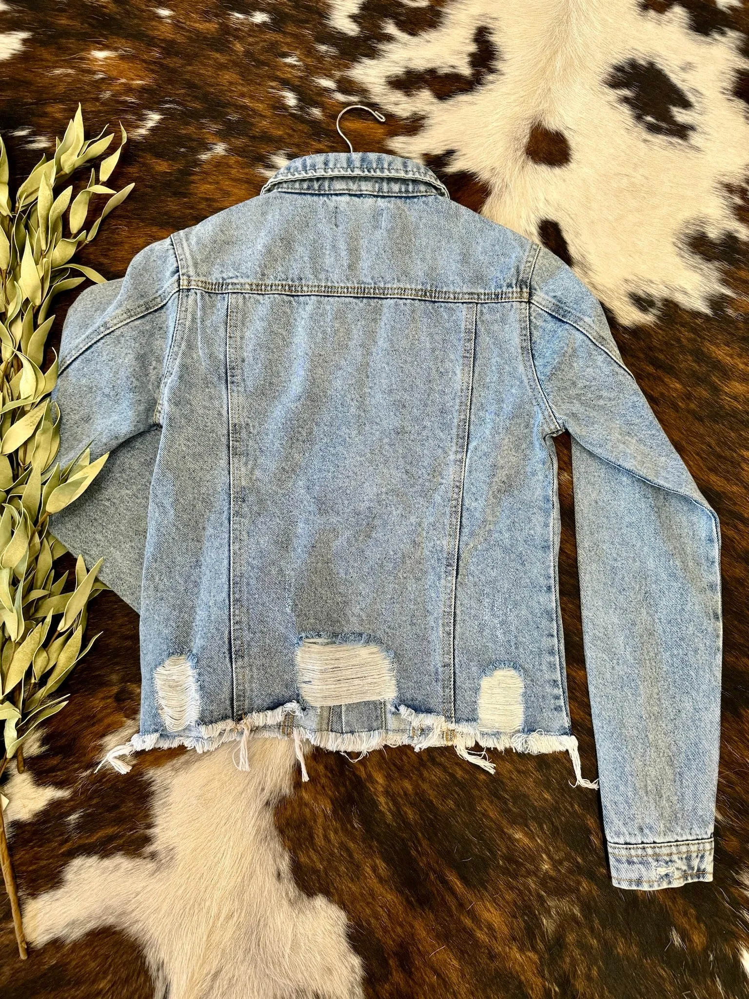 Drift Away Light Denim Distressed Jacket