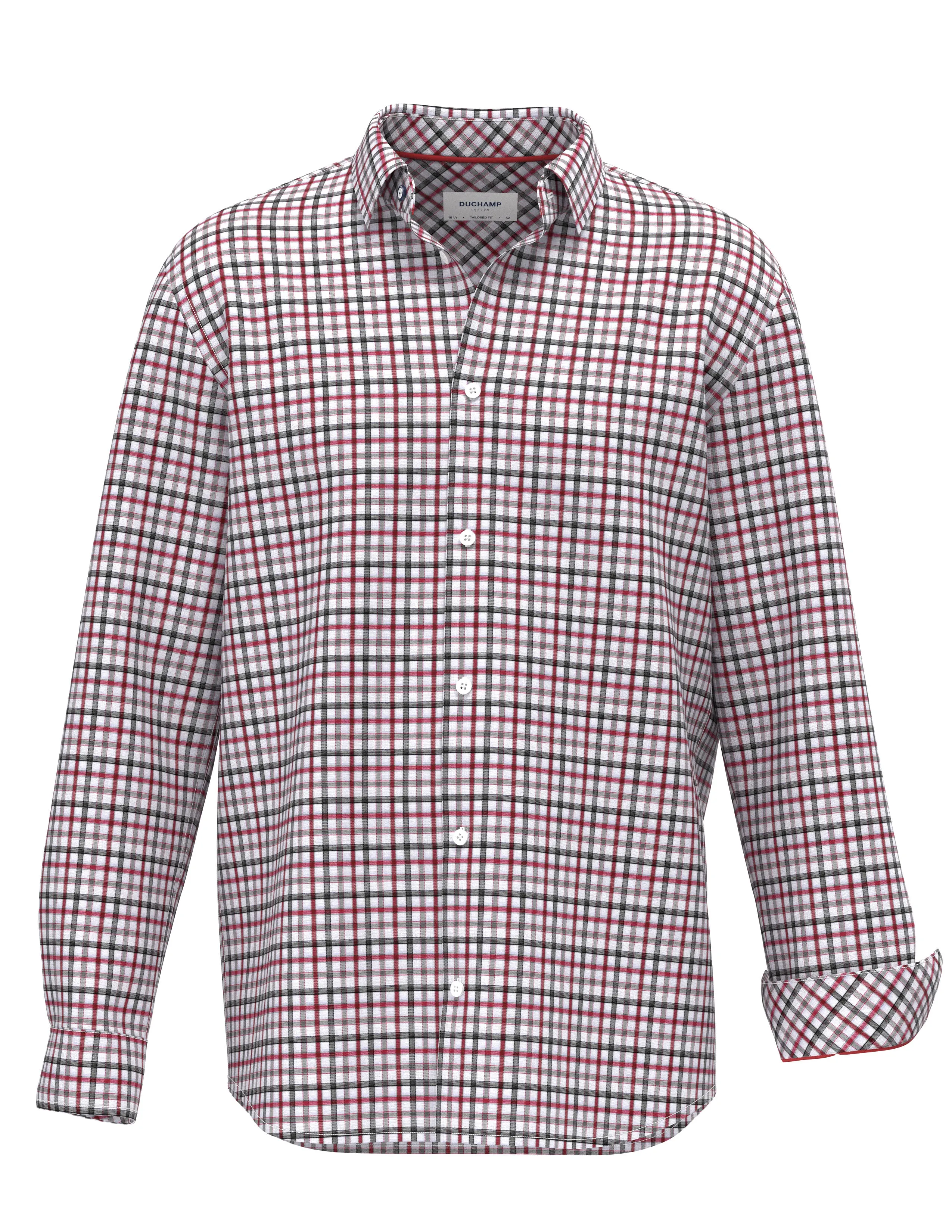 Duchamp London Check Dress Shirt