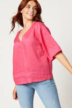 Eb&Ive Nala Block Top in Flamingo