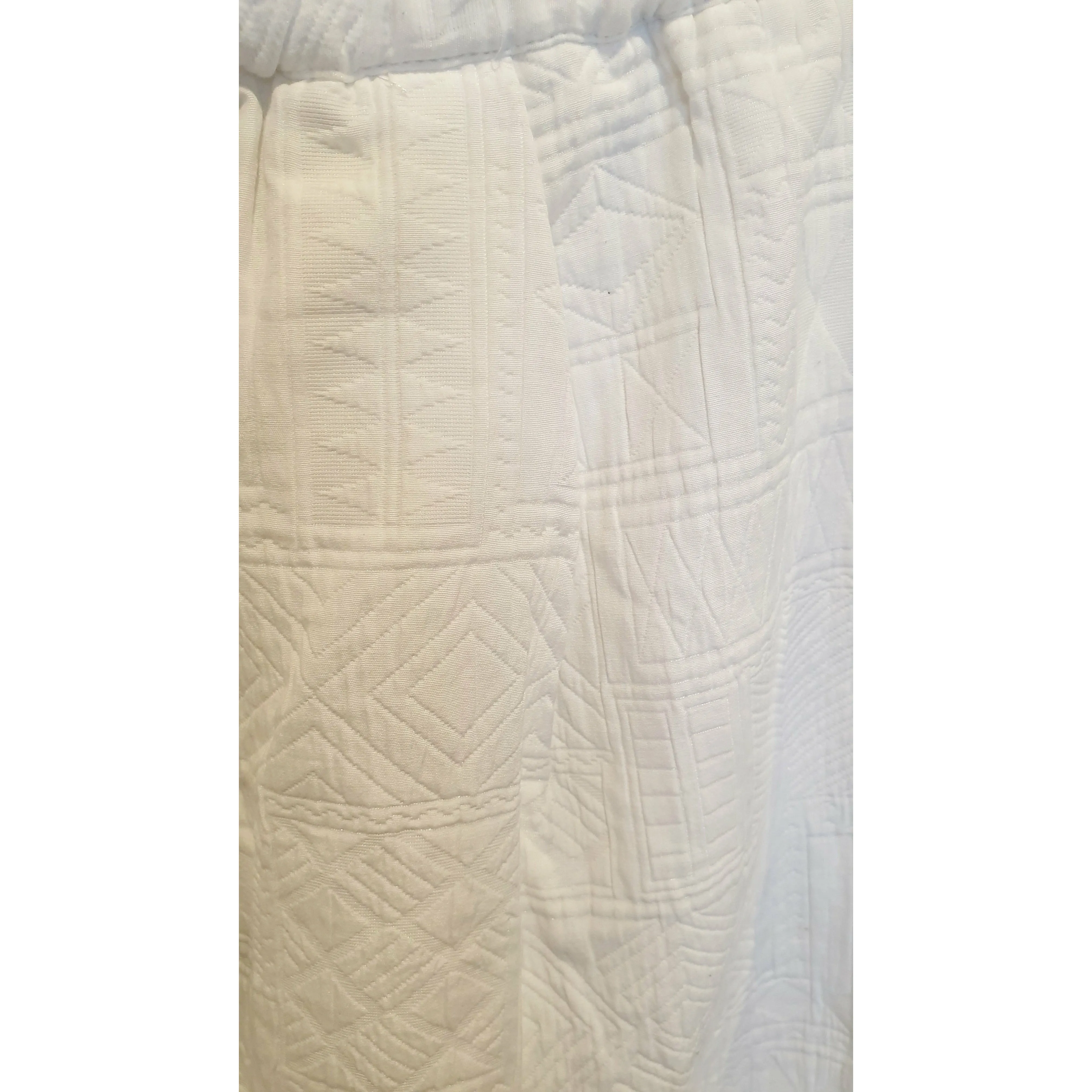 Elk white embossed skirt with drawstring waist size M (best fits 12)