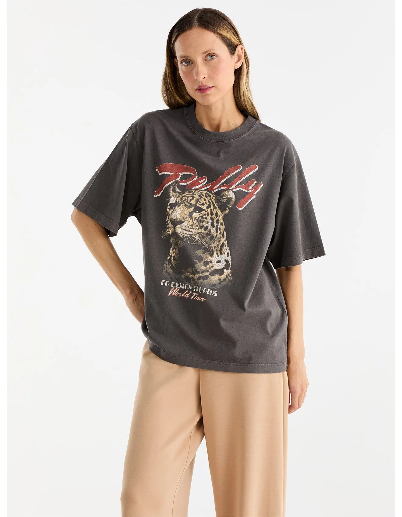 Ena Pelly, Pelly Tour Tee | Faded Black