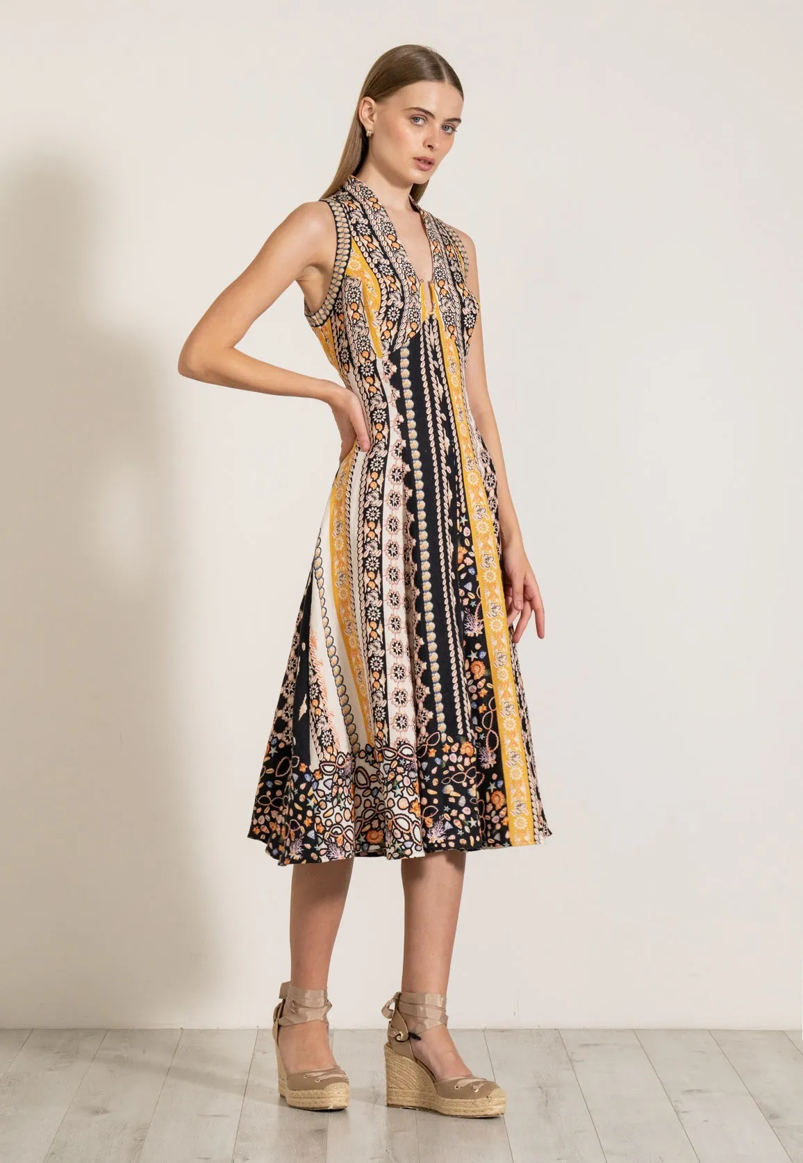Esme halter midi dress