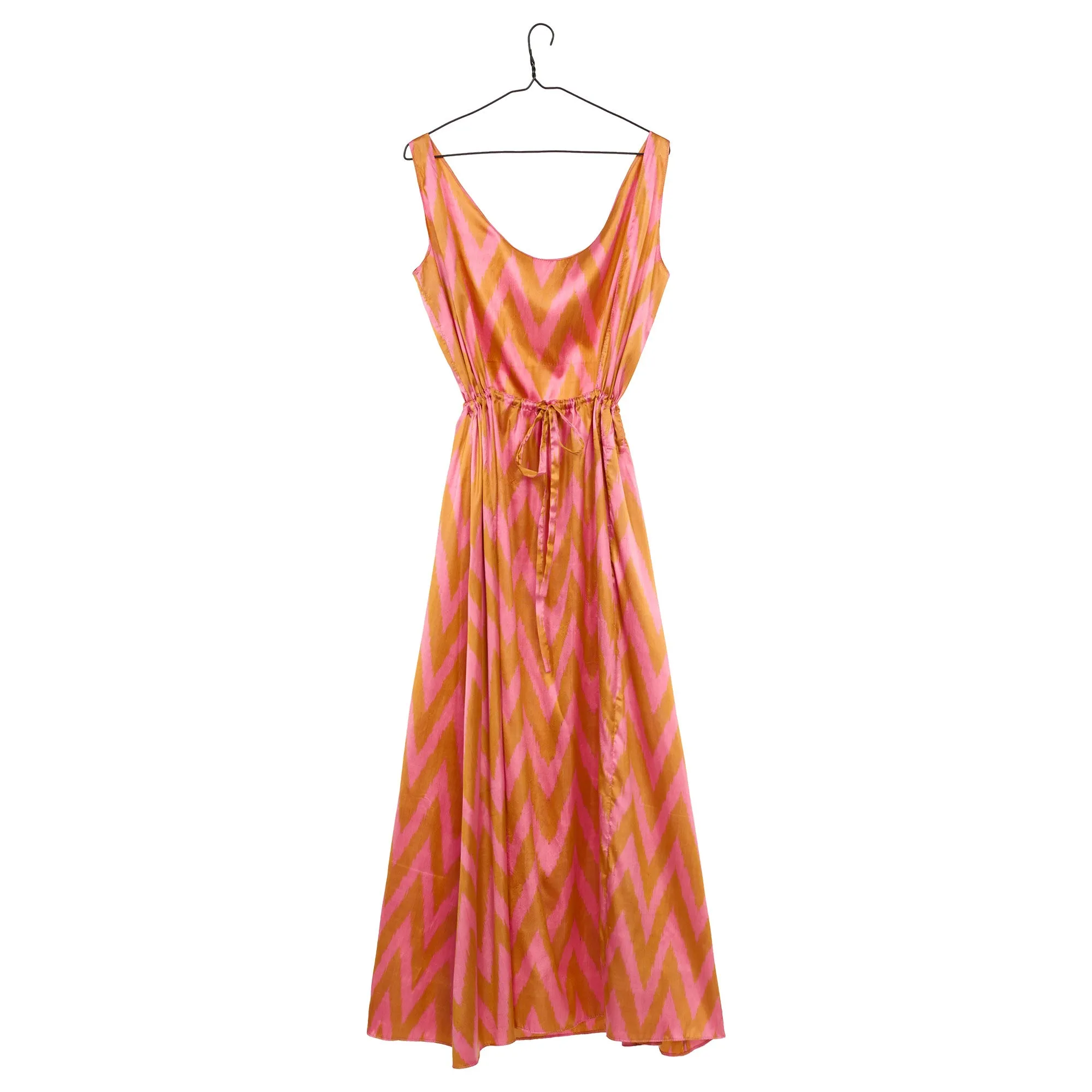 Esme Ikat Dress - Pink Gold
