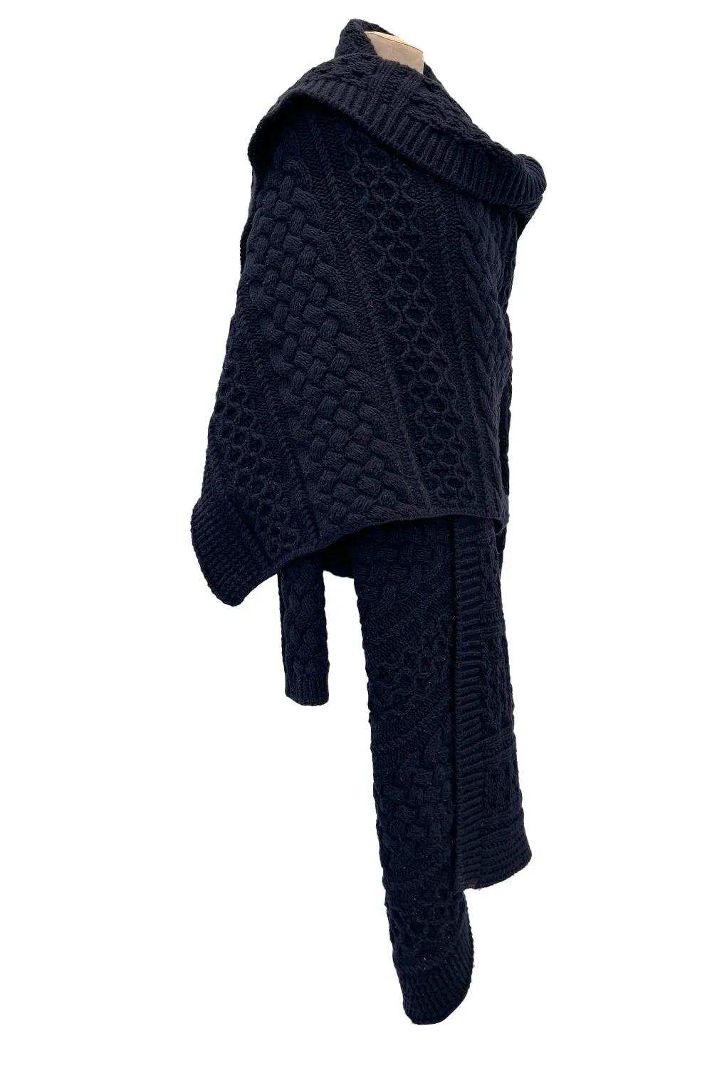 Fall 2006 Alexander McQueen 'The Widows of Culloden' Convertible Cashmere Wool Sweater Cardigan Jacket