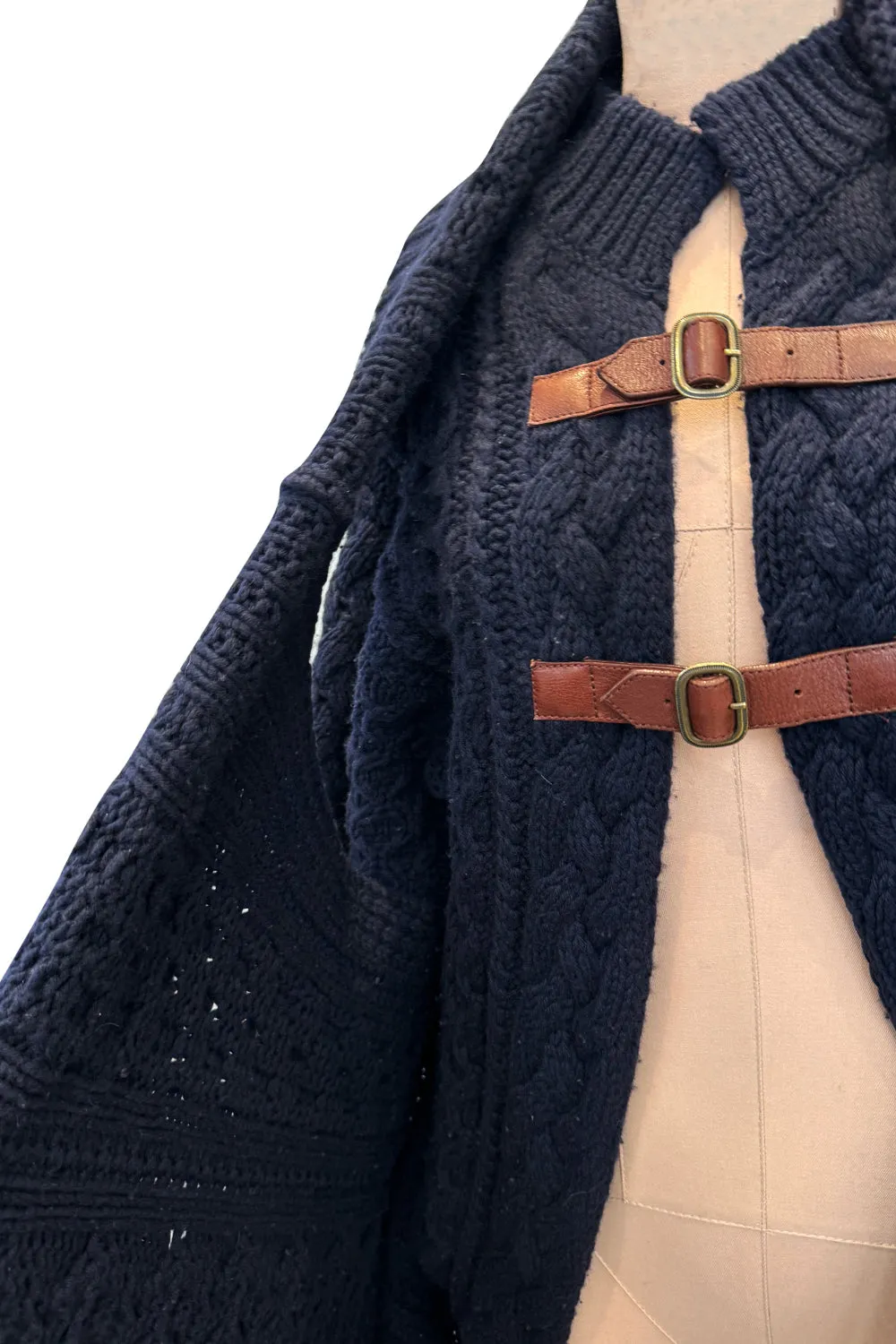 Fall 2006 Alexander McQueen 'The Widows of Culloden' Convertible Cashmere Wool Sweater Cardigan Jacket