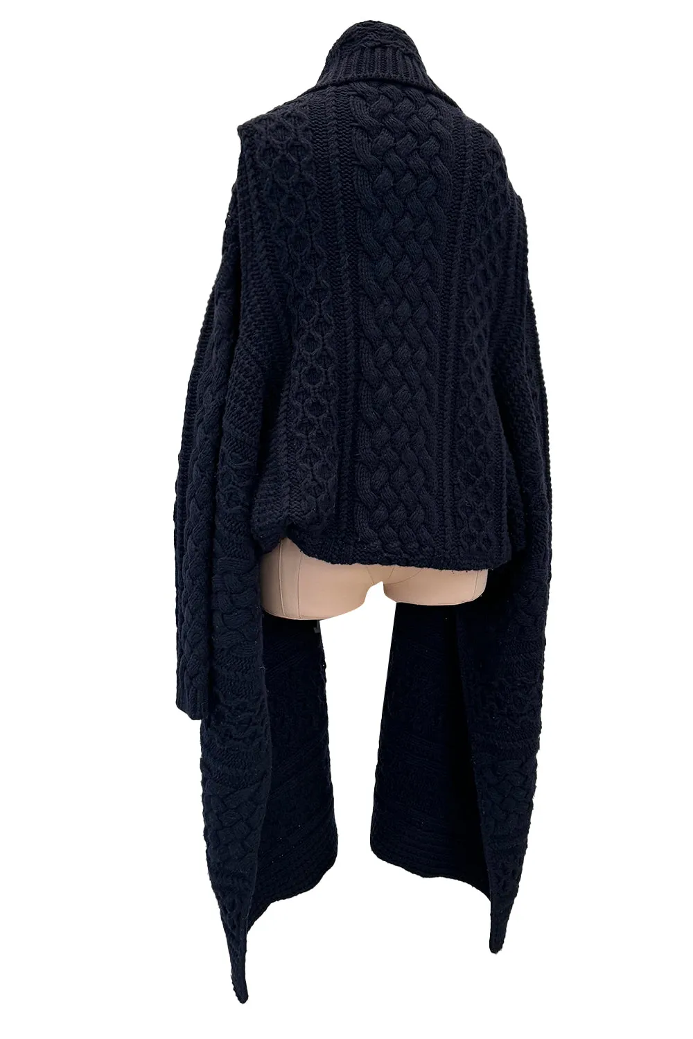 Fall 2006 Alexander McQueen 'The Widows of Culloden' Convertible Cashmere Wool Sweater Cardigan Jacket