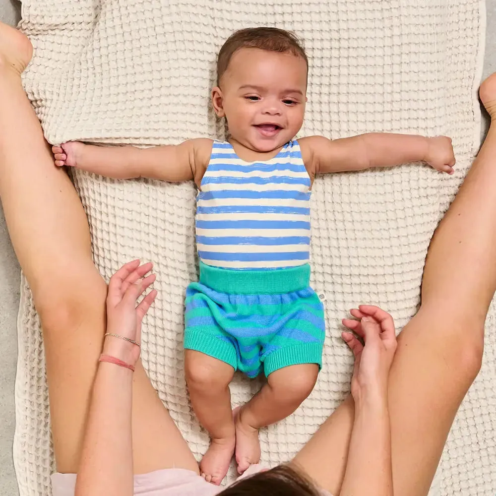 Fin - Emerald Stripe Knitted Bloomer