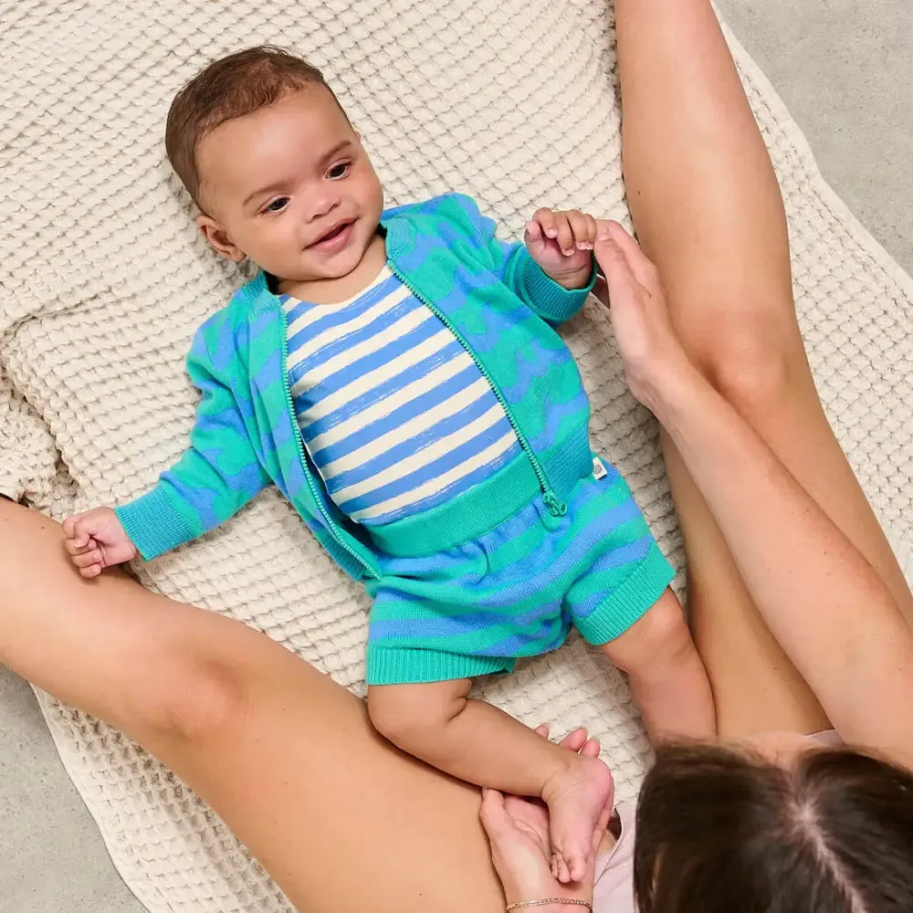 Fin - Emerald Stripe Knitted Bloomer