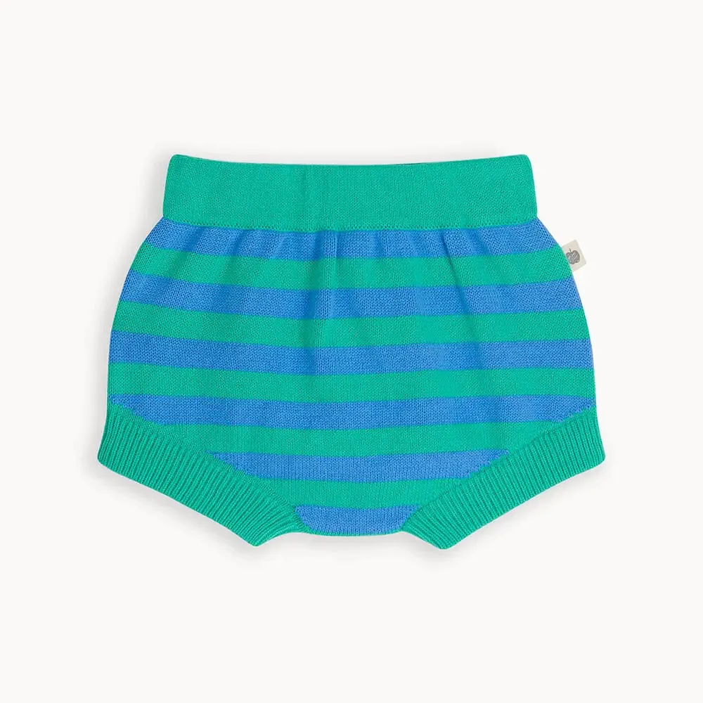 Fin - Emerald Stripe Knitted Bloomer