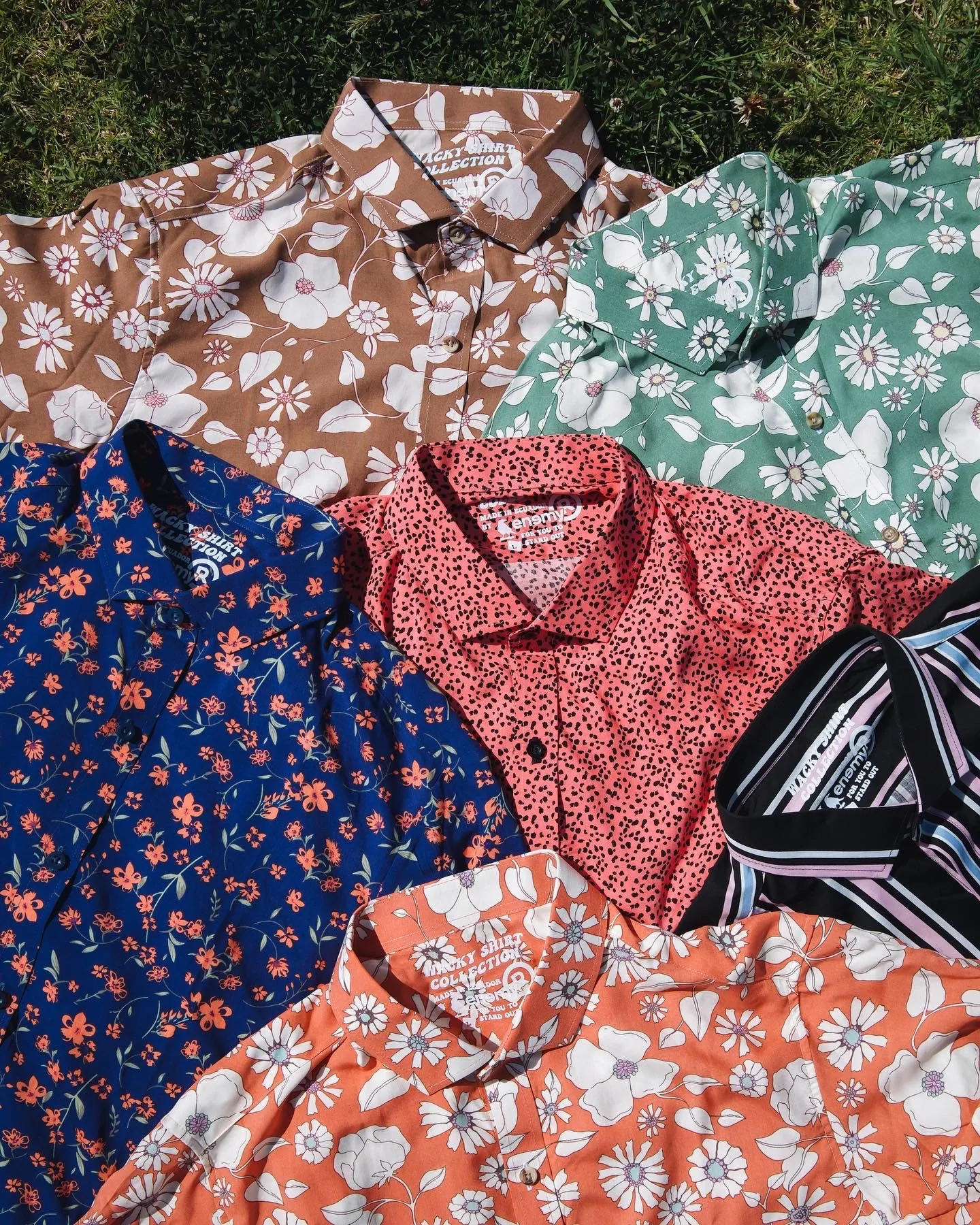 Floral Orange Button Up Shirt