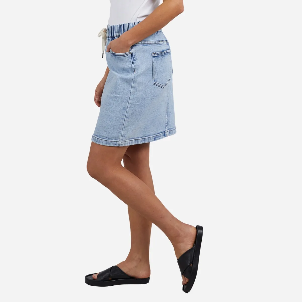 Foxwood Rio Denim Skirt (Light Blue)