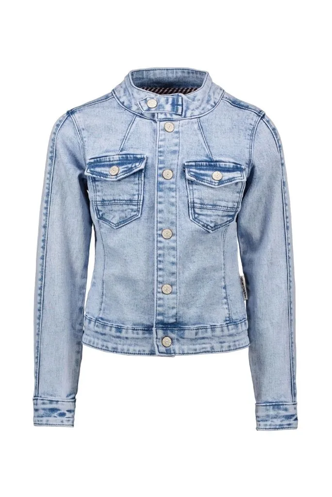 Girls Denim Jacket in Light Blue