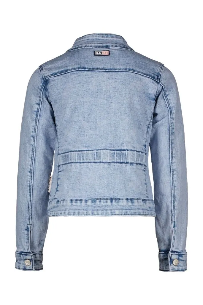Girls Denim Jacket in Light Blue