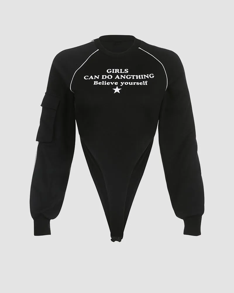 Girls Do Anything High Cut Out Top