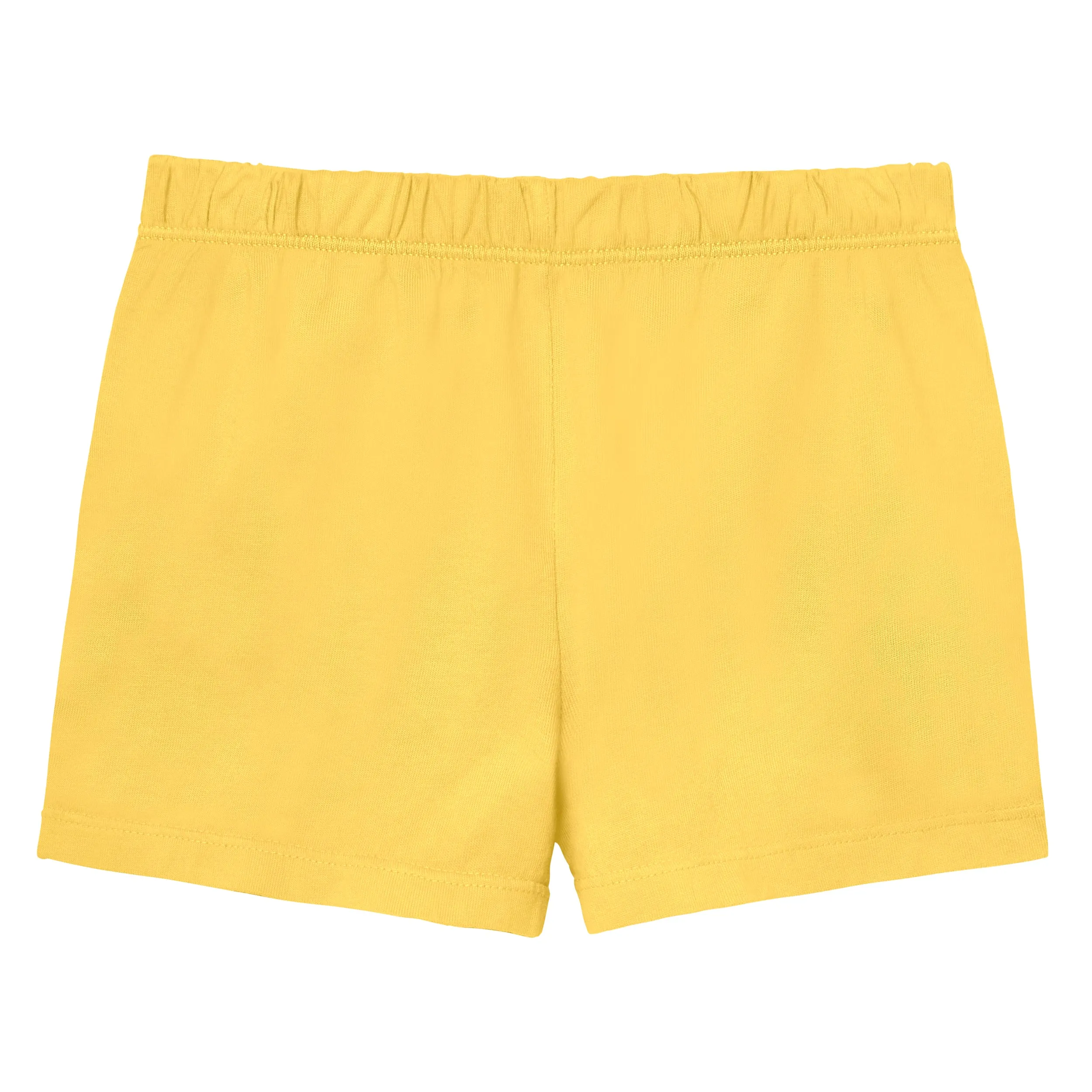 Girls Soft Cotton UPF 50  Jersey Pocket Shorts | Yellow