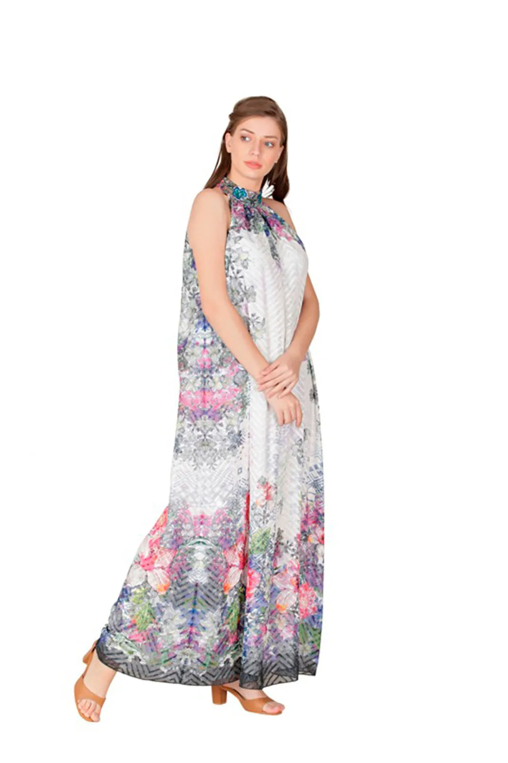 Halter Neck Maxi Dress