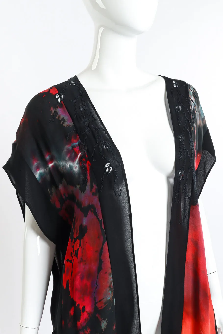 Hand Embroidered Tie Dye Duster