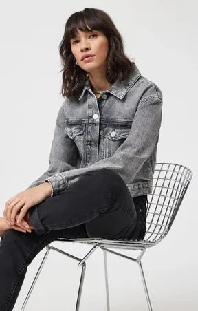 Harmony Denim Jacket-Light Smoke