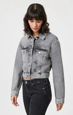Harmony Denim Jacket-Light Smoke