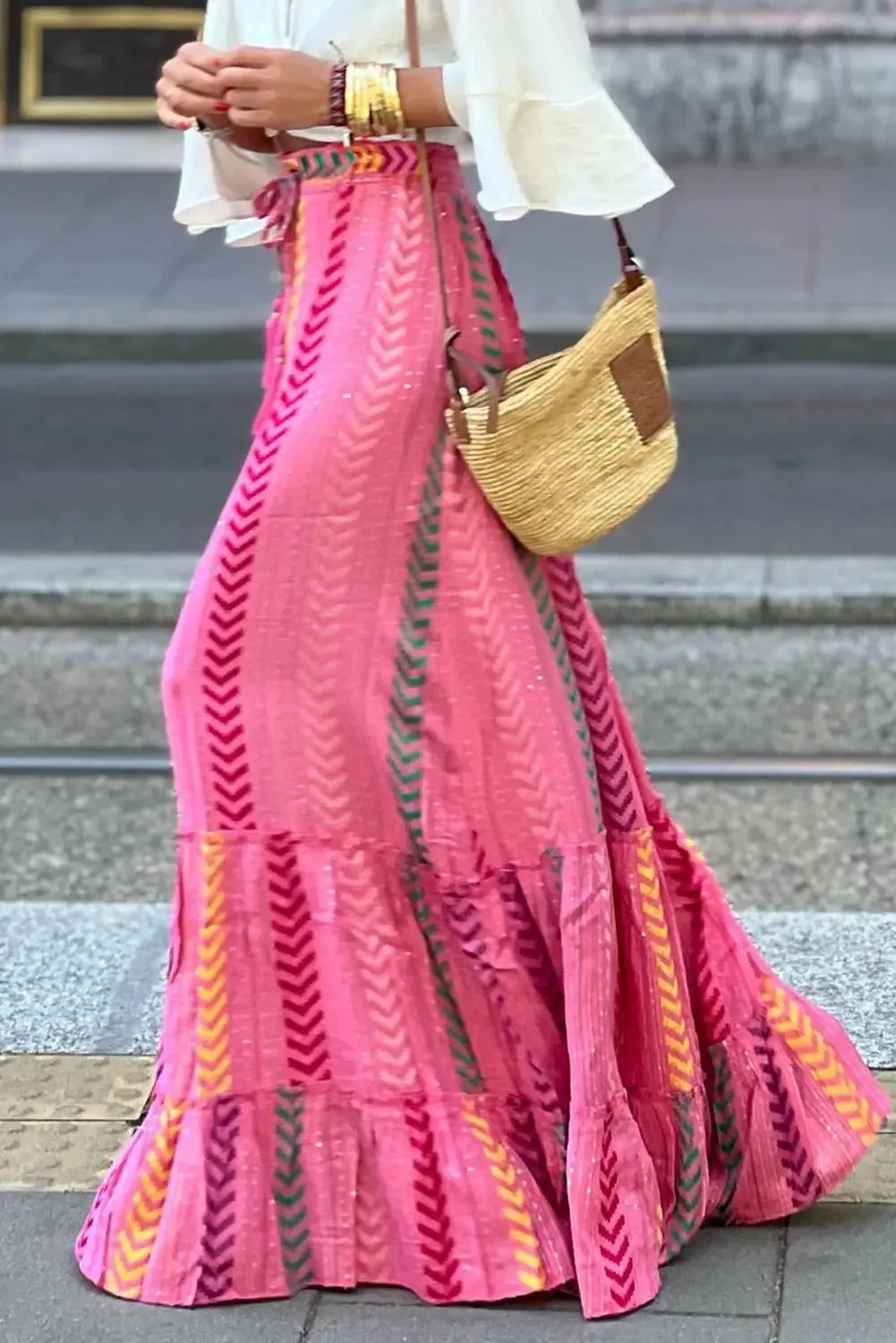 'Harmony' Drawstring High Waist Skirt