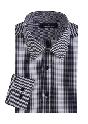 Hechter Paris Micro Check Slim Fit Dress Shirt