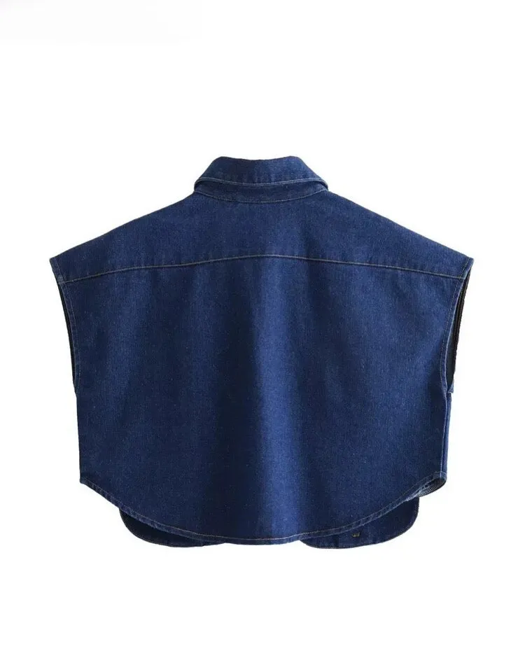 ‘Hera’ Denim Crop Top