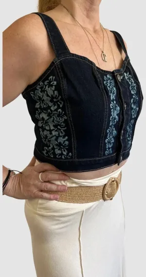 Hibiscus Heaven Corset Tank Top