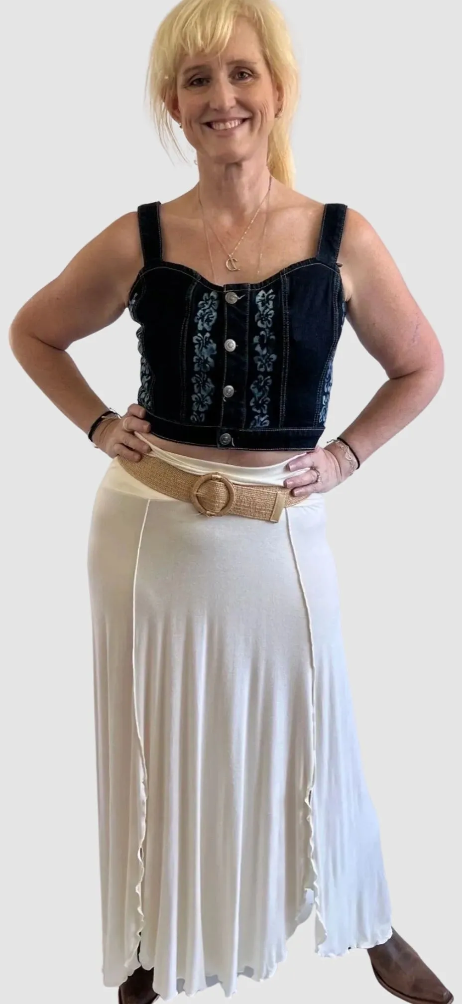 Hibiscus Heaven Corset Tank Top