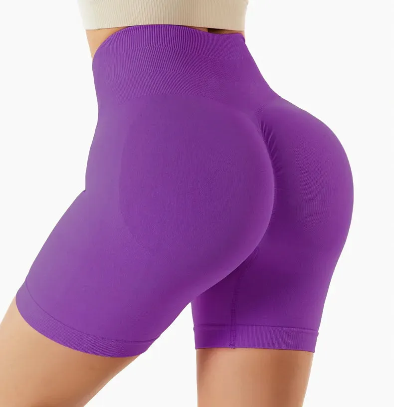 High Waist Push-Up Yoga Gym Shorts